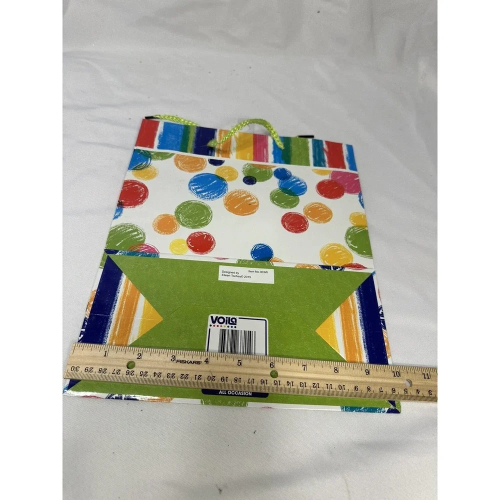 VOILA gift bag party bag BIRTHDAY approximately 5X10 inch 12 inches tall